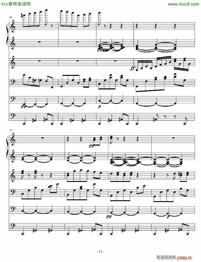 夜洛第四首圆舞曲 优雅(钢琴谱)11