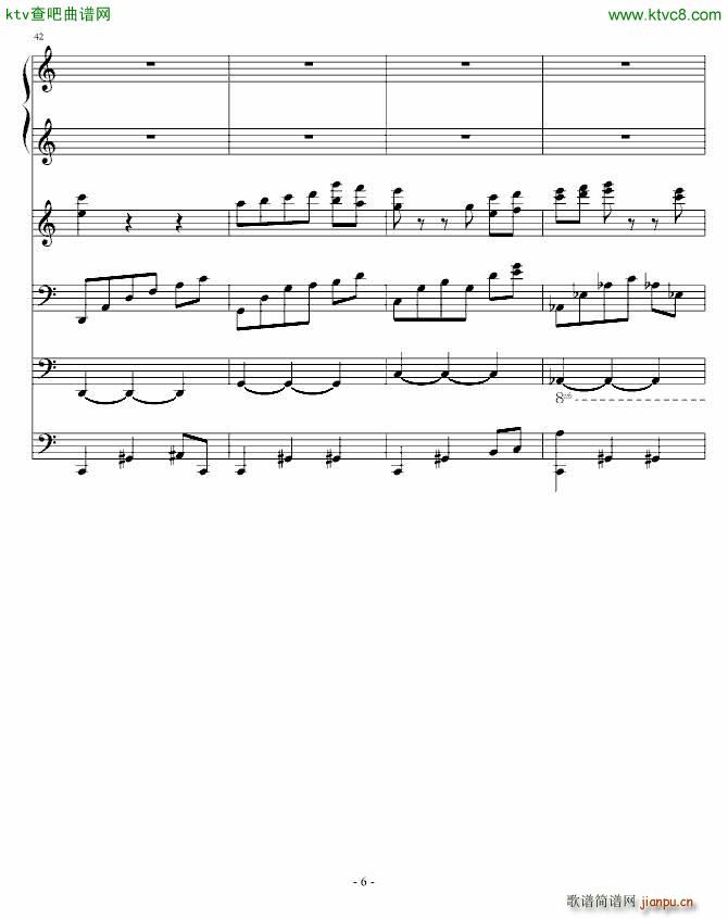 夜洛第四首圆舞曲 优雅(钢琴谱)1