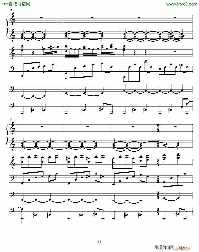 夜洛第四首圆舞曲 优雅(钢琴谱)14