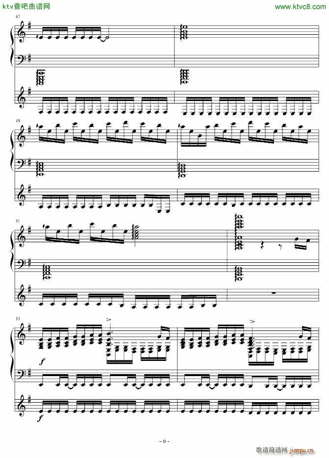 森梦奇缘 黑色童话(钢琴谱)6