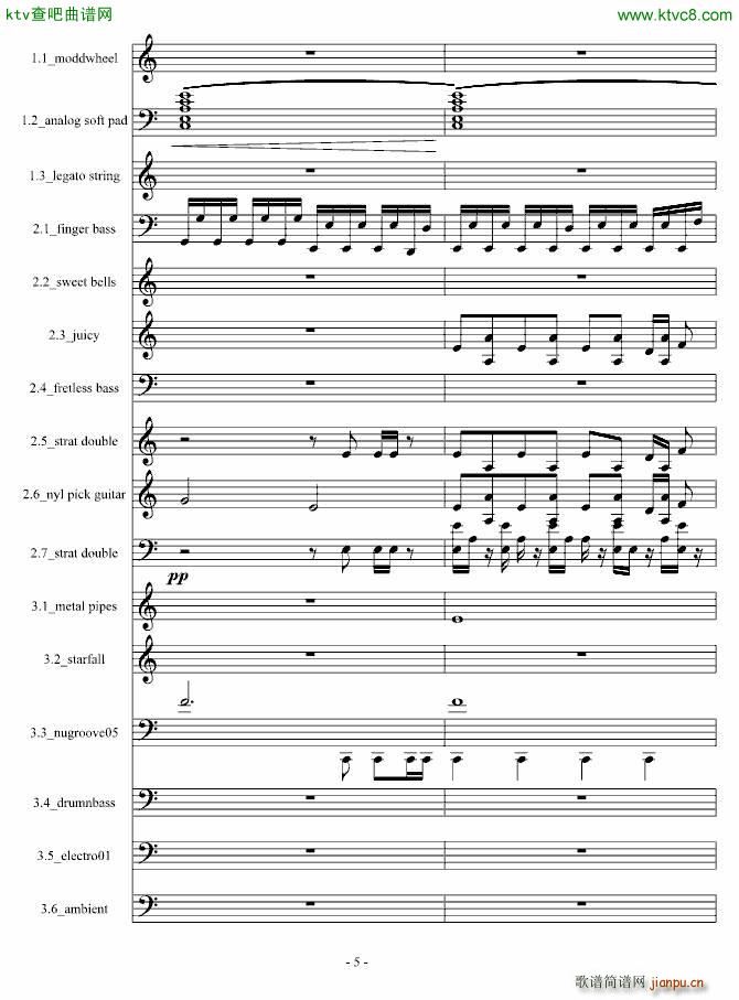 Fblood 电音试验作品(钢琴谱)5