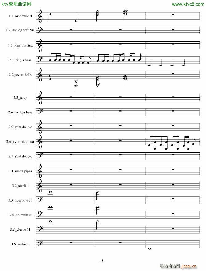 Fblood 电音试验作品(钢琴谱)3