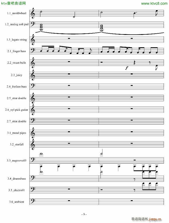 Fblood 电音试验作品(钢琴谱)9