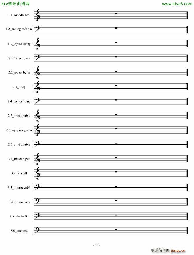 Fblood 电音试验作品(钢琴谱)12