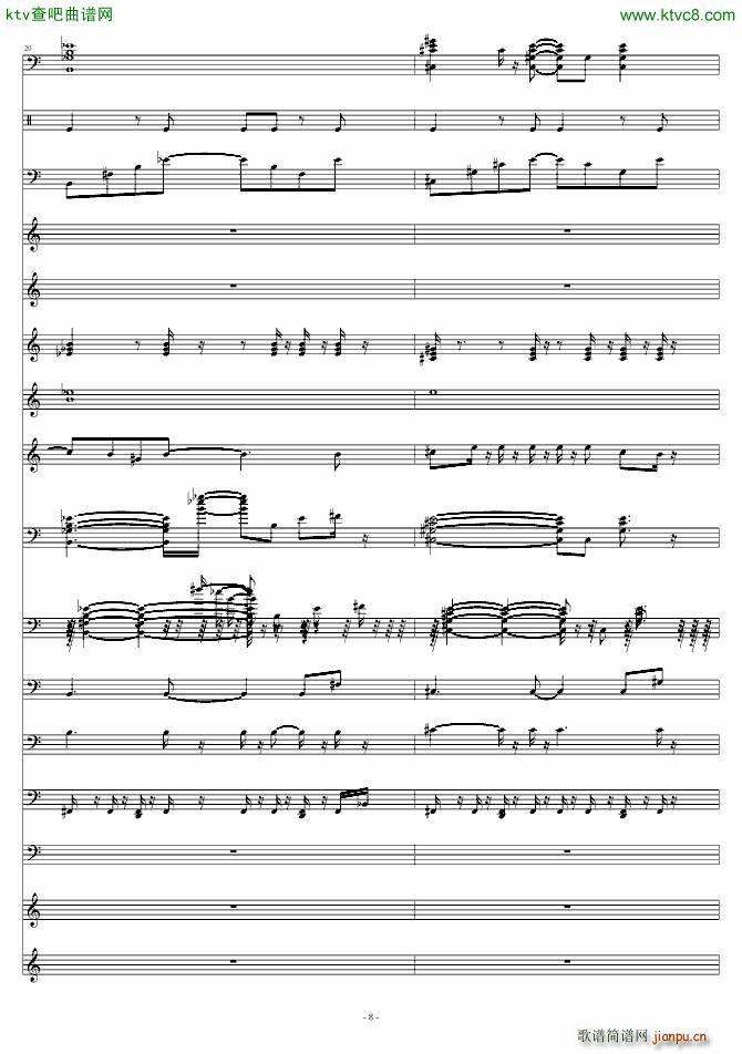 超级新娘主题歌(钢琴谱)8