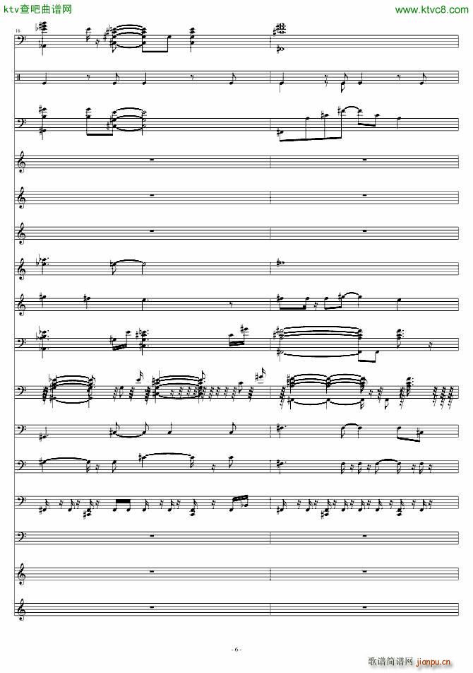 超级新娘主题歌(钢琴谱)6