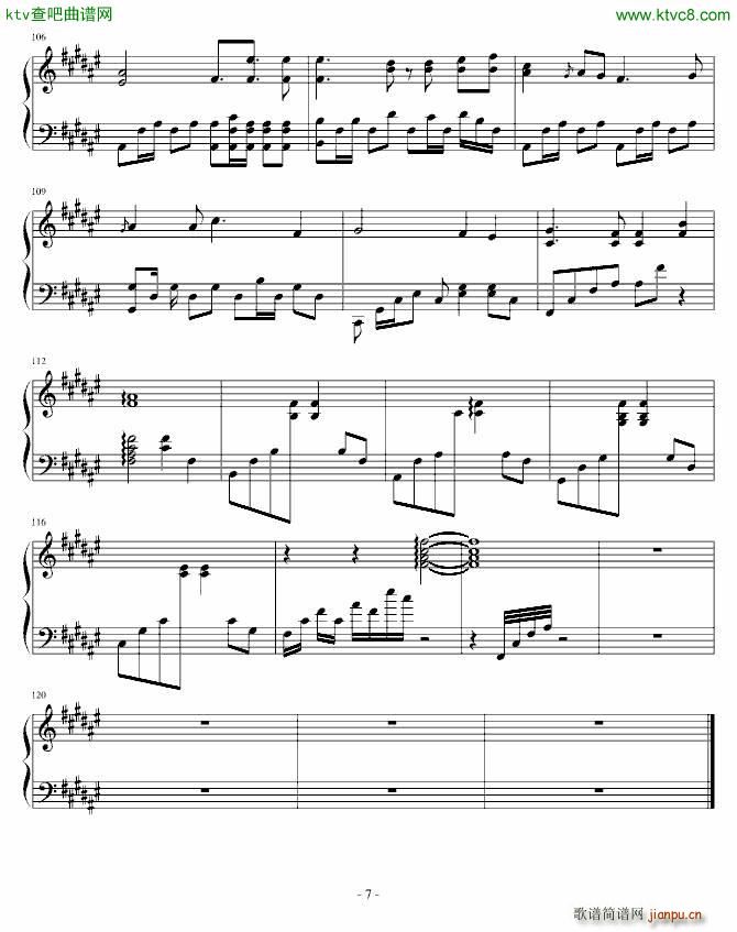 NO 6 求推荐题目(钢琴谱)3