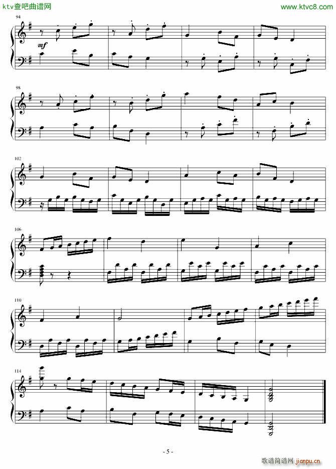 G大调古典回旋曲(钢琴谱)3