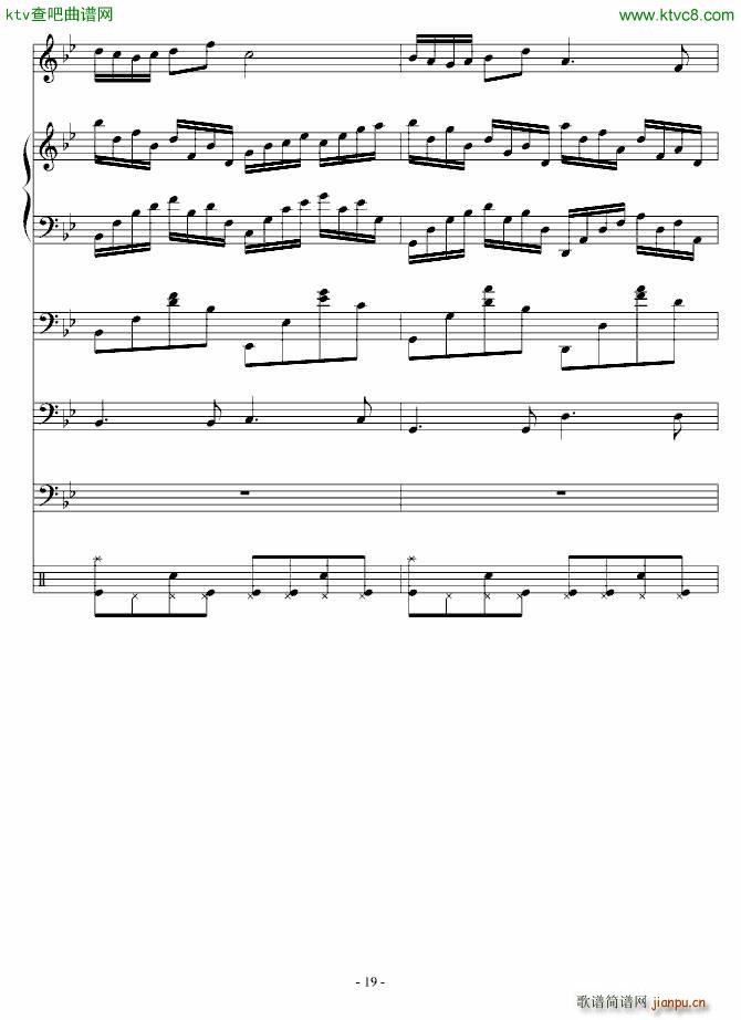 悲伤的小木偶(钢琴谱)19