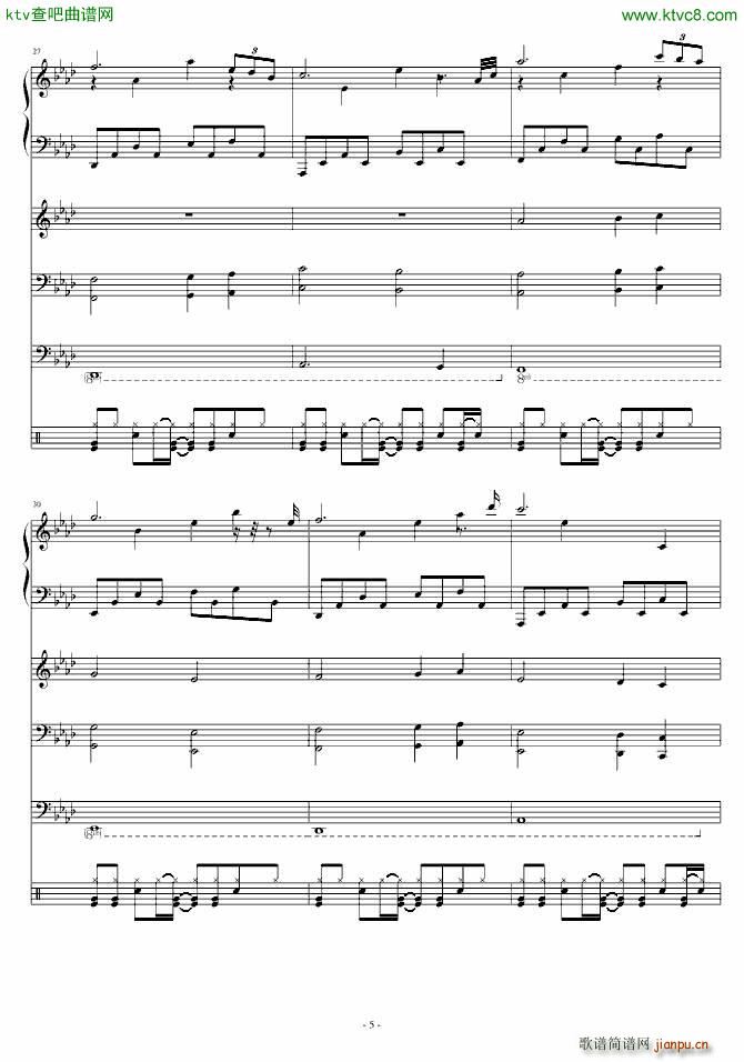 Walk to the Death(钢琴谱)5