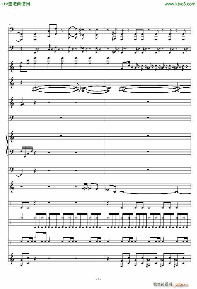 魔兽争霸2 3 兽族主题音乐(钢琴谱)5