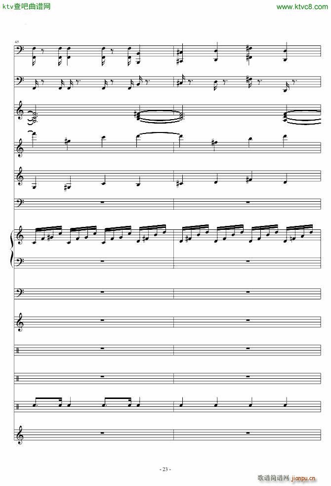 魔兽争霸2 3 兽族主题音乐(钢琴谱)23