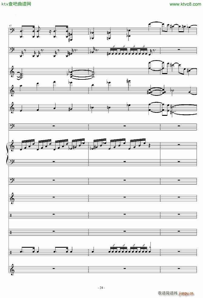 魔兽争霸2 3 兽族主题音乐(钢琴谱)24