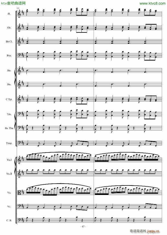 卡农 僵尸进行曲(钢琴谱)47