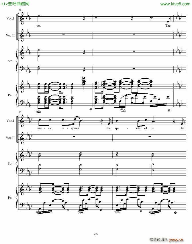 H18 May God Bless Us(钢琴谱)9