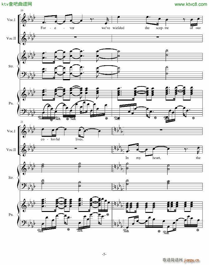 H18 May God Bless Us(钢琴谱)5