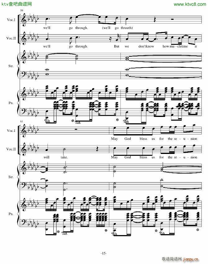 H18 May God Bless Us(钢琴谱)15