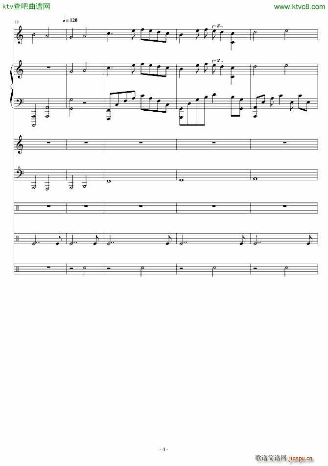 废墟 纪念阿富汗战争的人民(钢琴谱)1