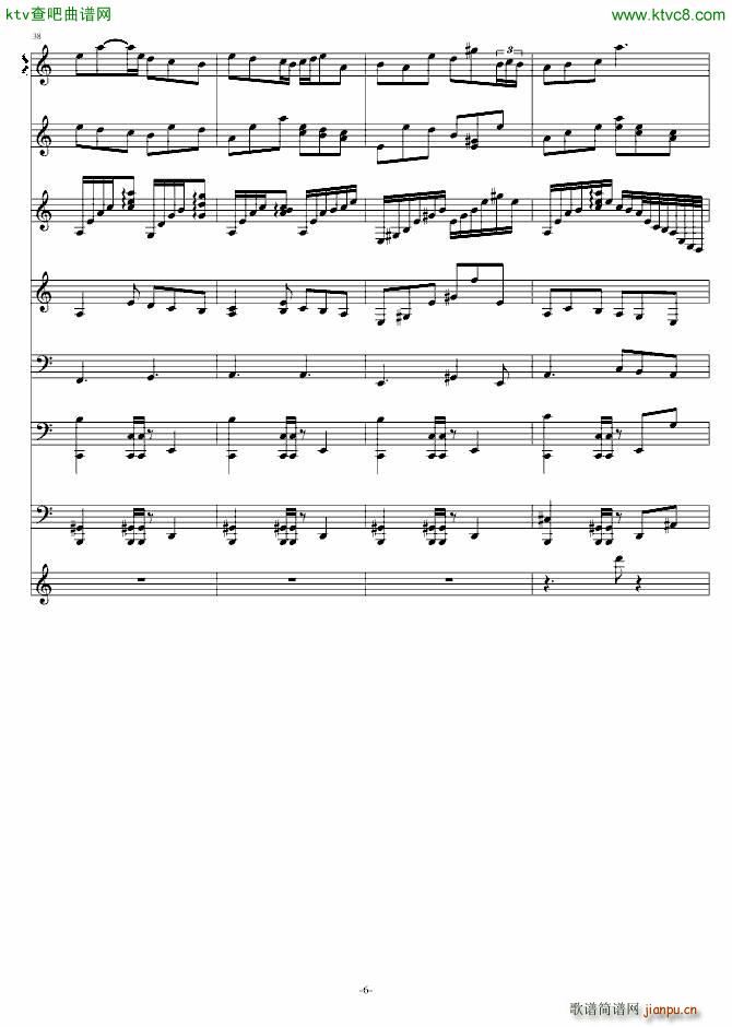 十三月 雪(钢琴谱)6