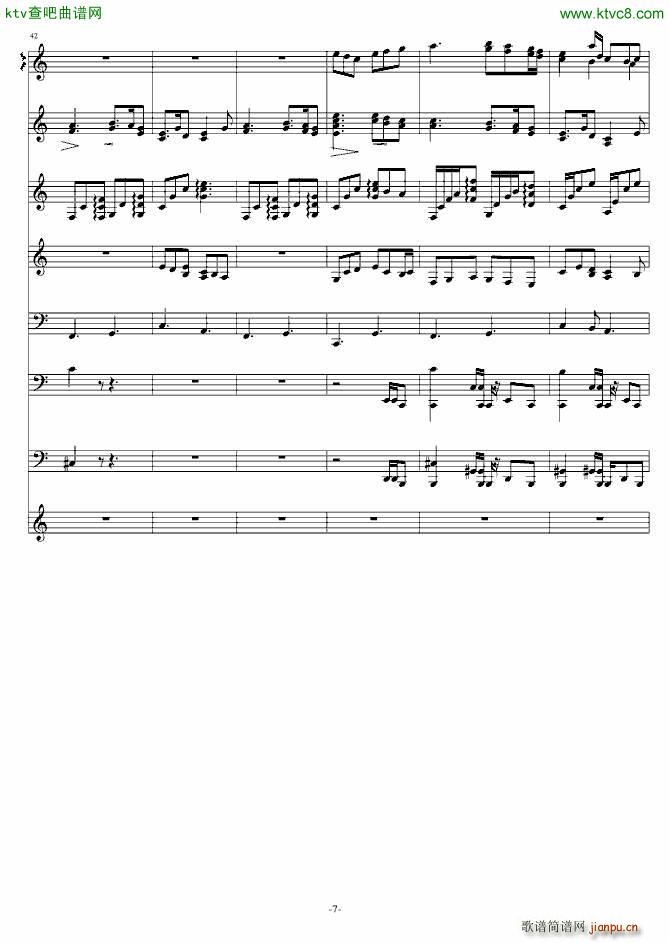 十三月 雪(钢琴谱)7