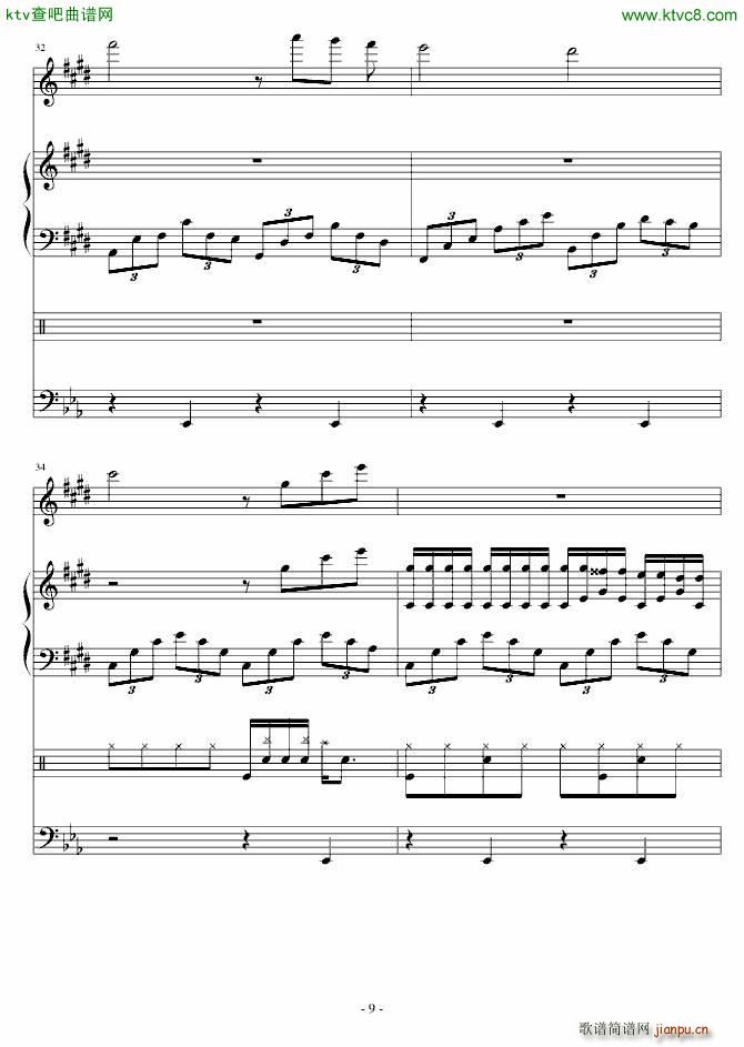 On the moon(钢琴谱)9