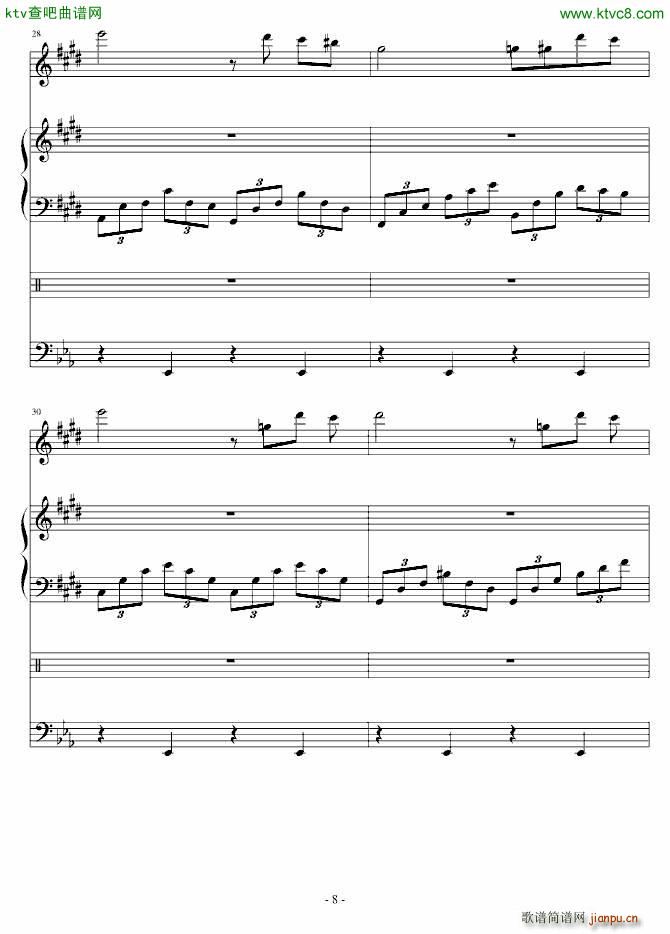 On the moon(钢琴谱)8