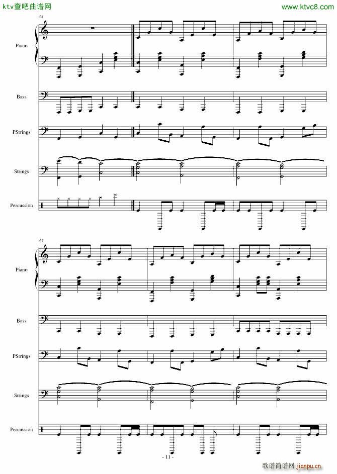 欢乐进行曲(钢琴谱)6