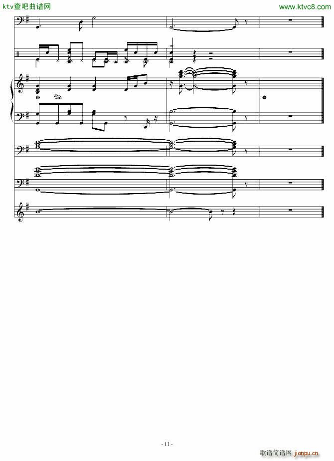 The sun(钢琴谱)11