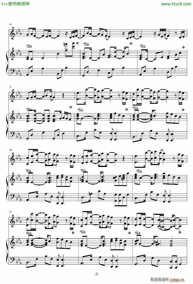 I will be waiting for you(钢琴谱)5