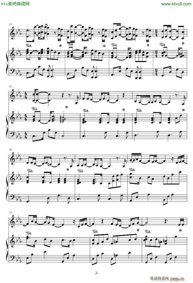 I will be waiting for you(钢琴谱)3