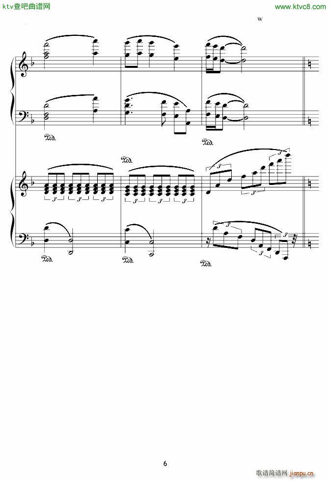 X战记插曲 宿命 双钢琴版(钢琴谱)6