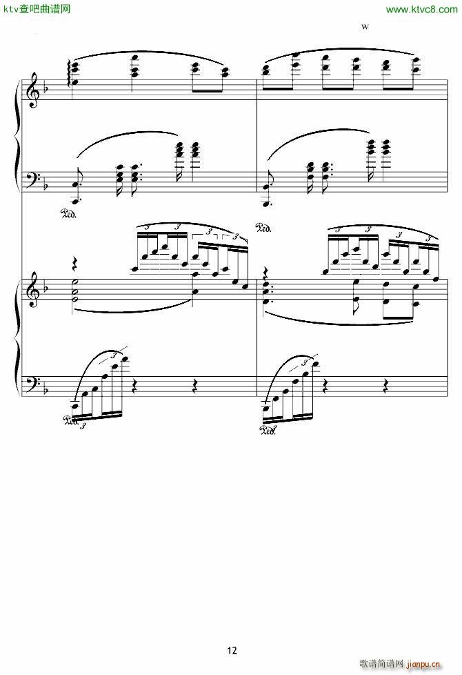 X战记插曲 宿命 双钢琴版(钢琴谱)12