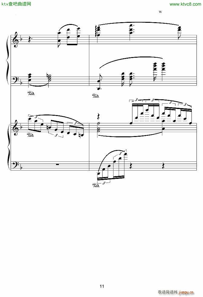 X战记插曲 宿命 双钢琴版(钢琴谱)11