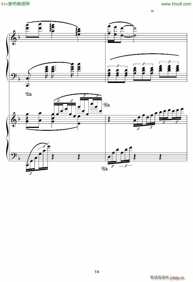 X战记插曲 宿命 双钢琴版(钢琴谱)14