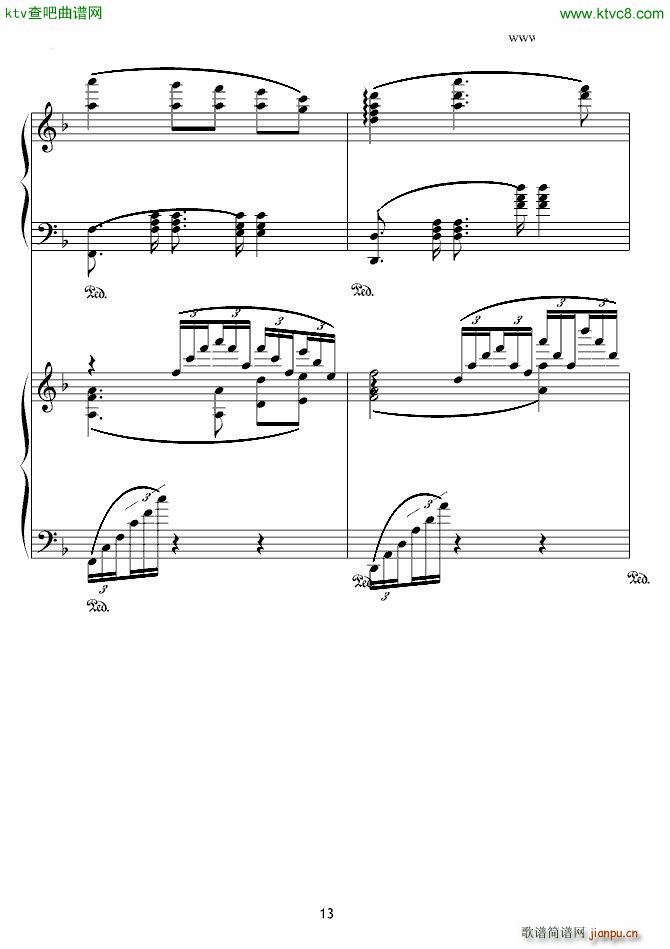 X战记插曲 宿命 双钢琴版(钢琴谱)13