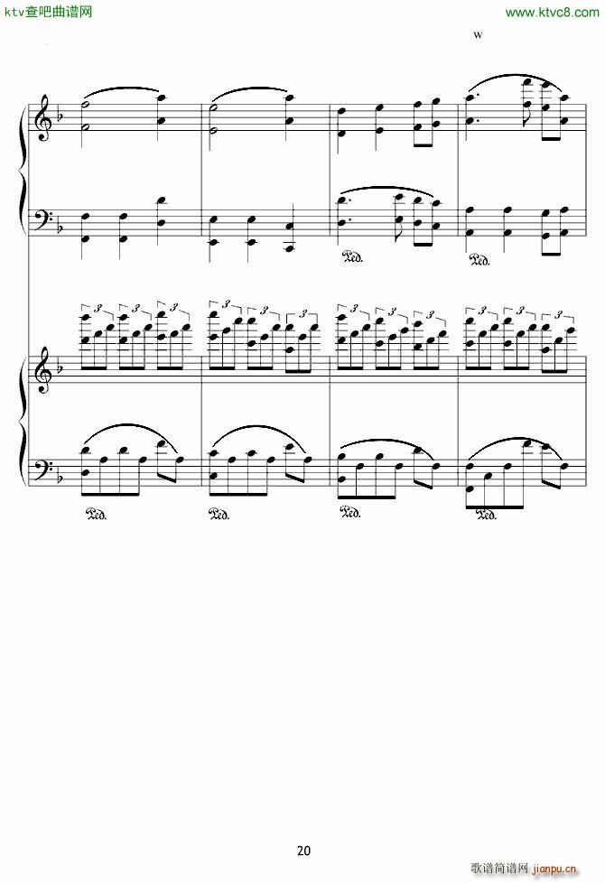 X战记插曲 宿命 双钢琴版(钢琴谱)20