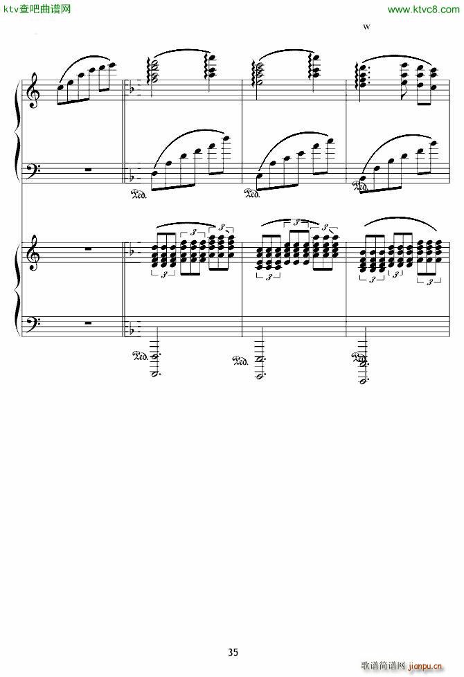 X战记插曲 宿命 双钢琴版(钢琴谱)26