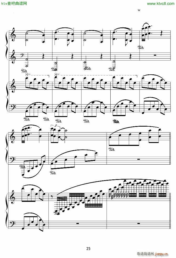 X战记插曲 宿命 双钢琴版(钢琴谱)25