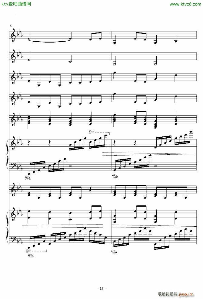 夜的流星雨(钢琴谱)15