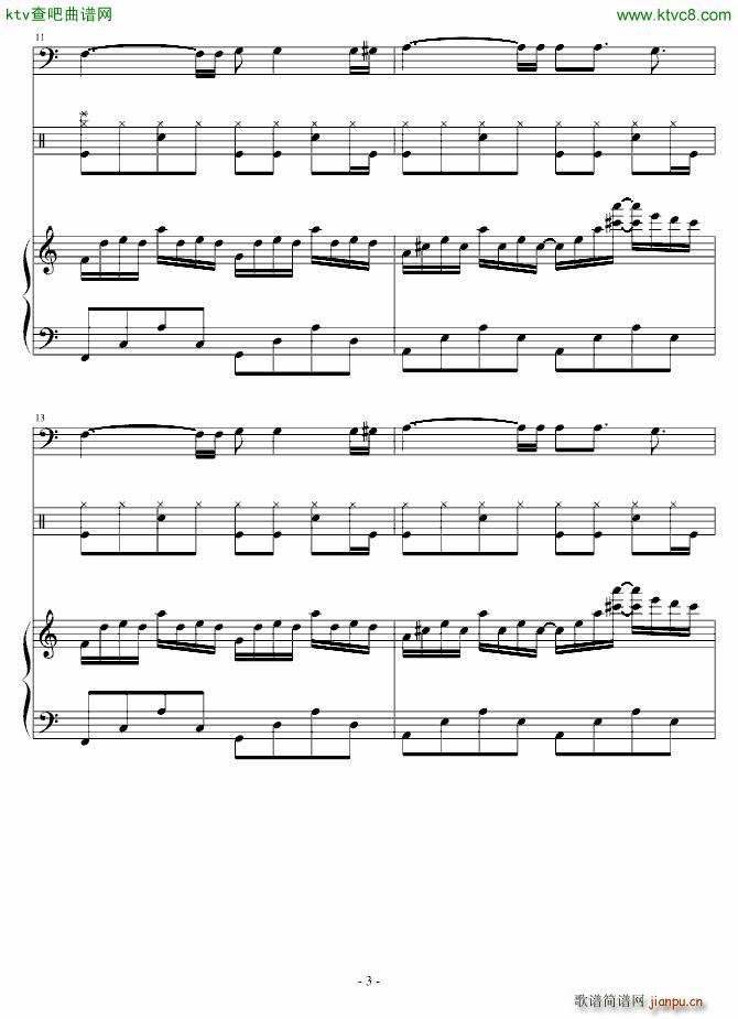 The false world(钢琴谱)3