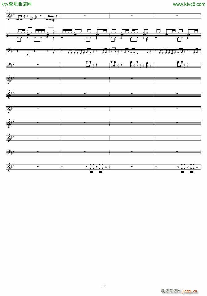 SmothCriminal谨记念MJ(钢琴谱)14