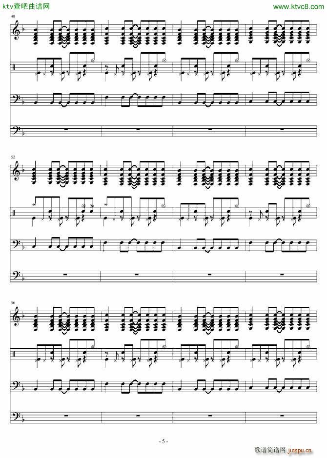 无题PUNK一下(钢琴谱)5