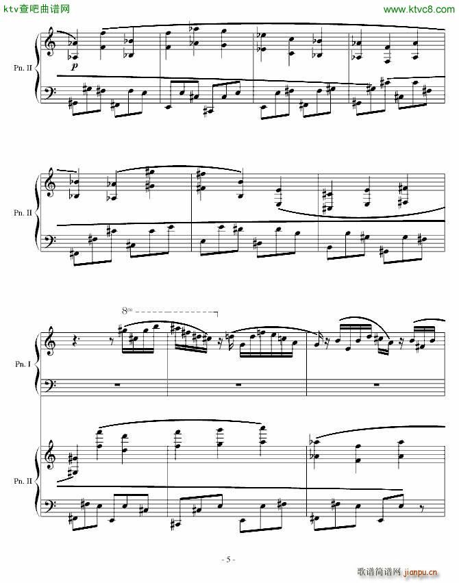 采蘑菇奇遇 变奏(钢琴谱)5