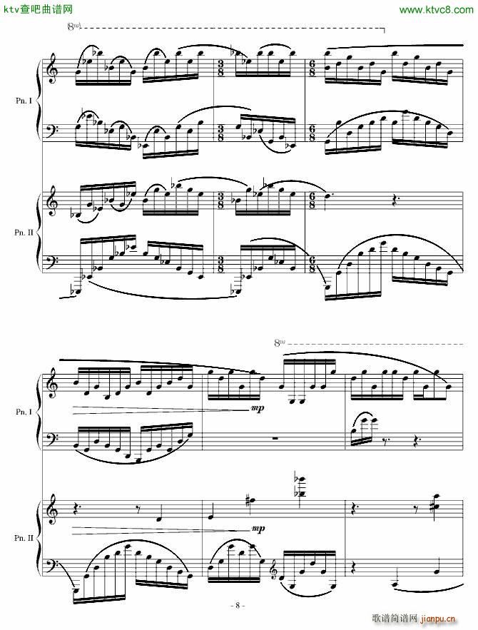 采蘑菇奇遇 变奏(钢琴谱)8