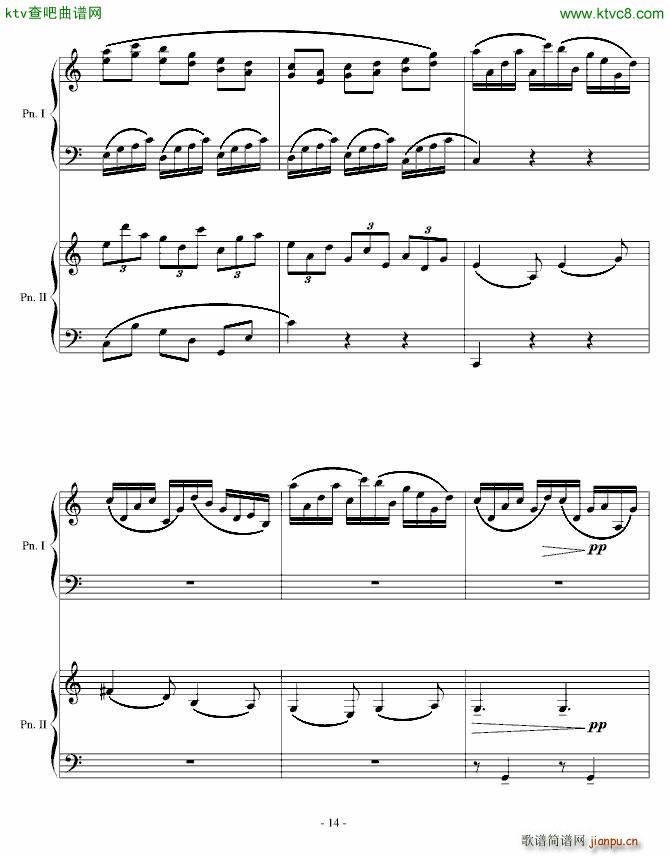 采蘑菇奇遇 变奏(钢琴谱)14