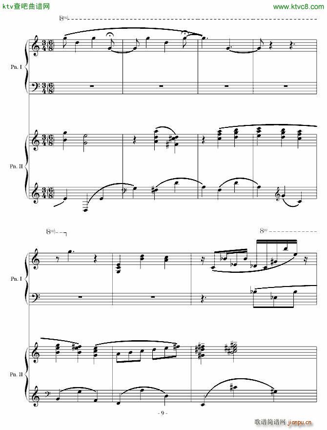 采蘑菇奇遇 变奏(钢琴谱)9