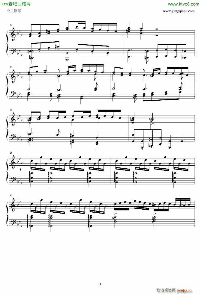 真 恶魔城BGM木雕变奏曲(钢琴谱)3