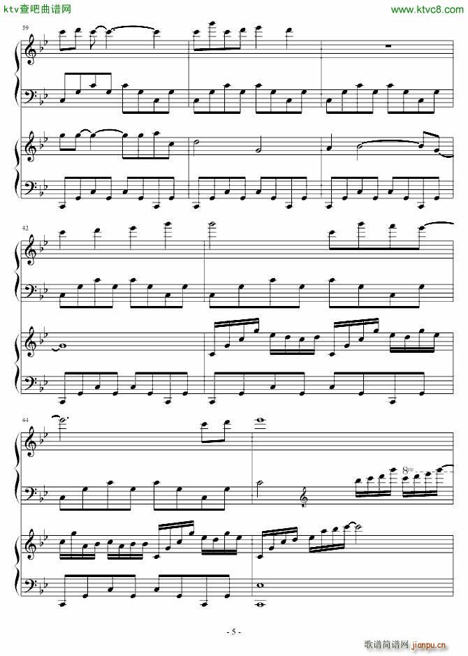 Gone with Wind 飘(钢琴谱)5