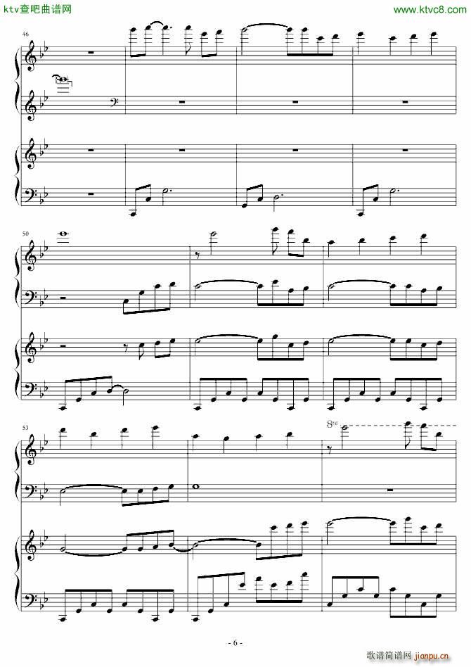 Gone with Wind 飘(钢琴谱)6