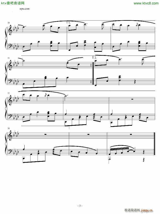 the answer(钢琴谱)3